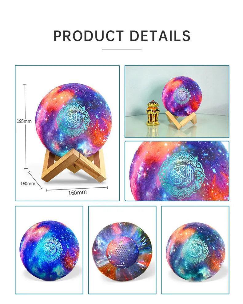 MR033 Color Moon Light Bluetooth Quran Speaker, QB512 Smart App Control Night Light - Image 10