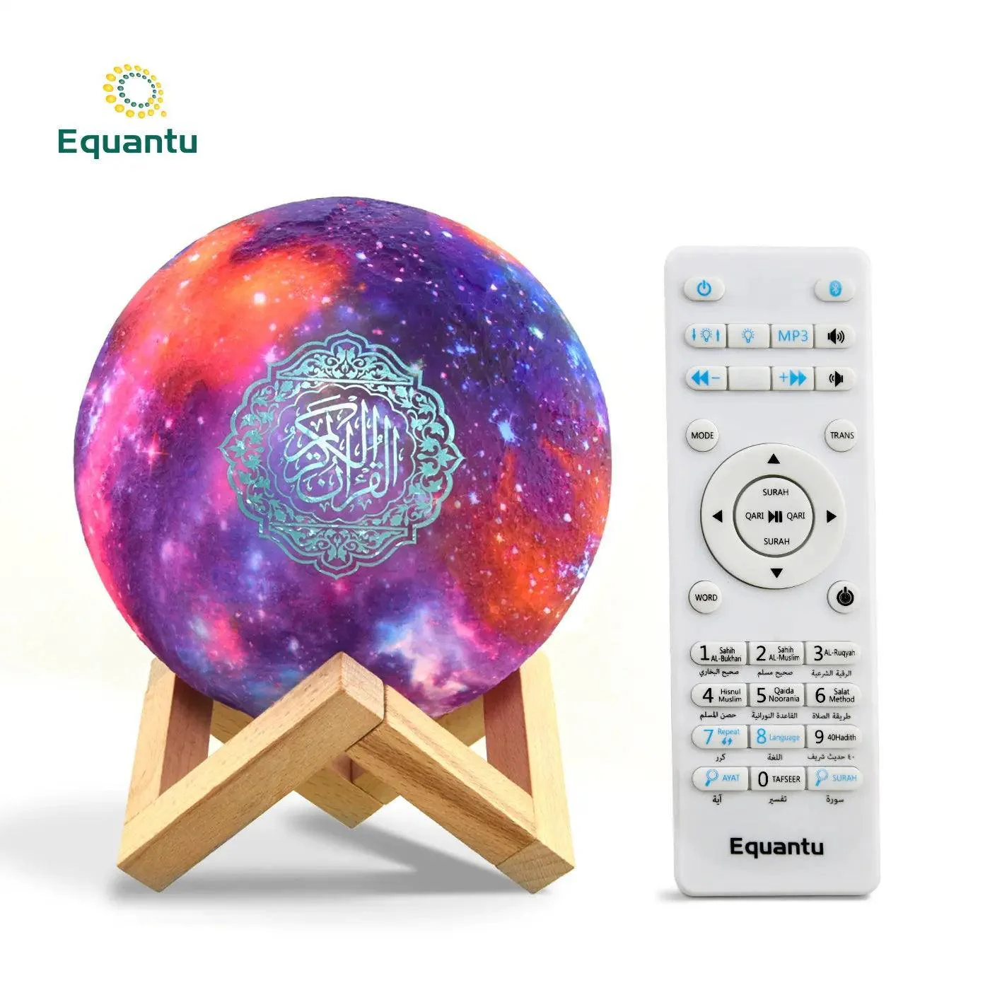 MR033 Color Moon Light Bluetooth Quran Speaker, QB512 Smart App Control Night Light - Image 4