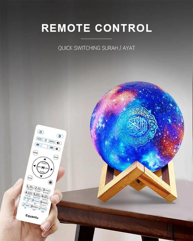 MR033 Color Moon Light Bluetooth Quran Speaker, QB512 Smart App Control Night Light - Image 6