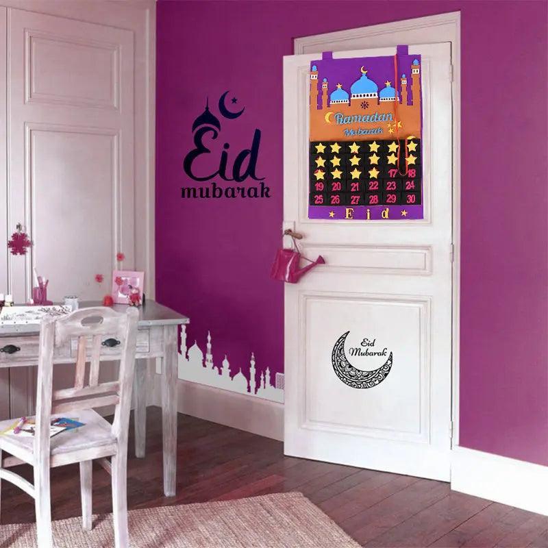 MR044 Calendar Fabric Ramadan Hanging Pendant - Image 2