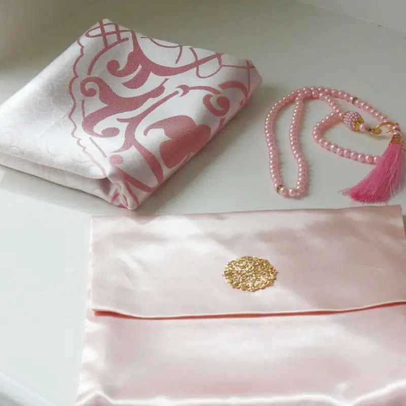 Luxury Prayer Mat and Tasbeeh Set (MR048) - Image 2