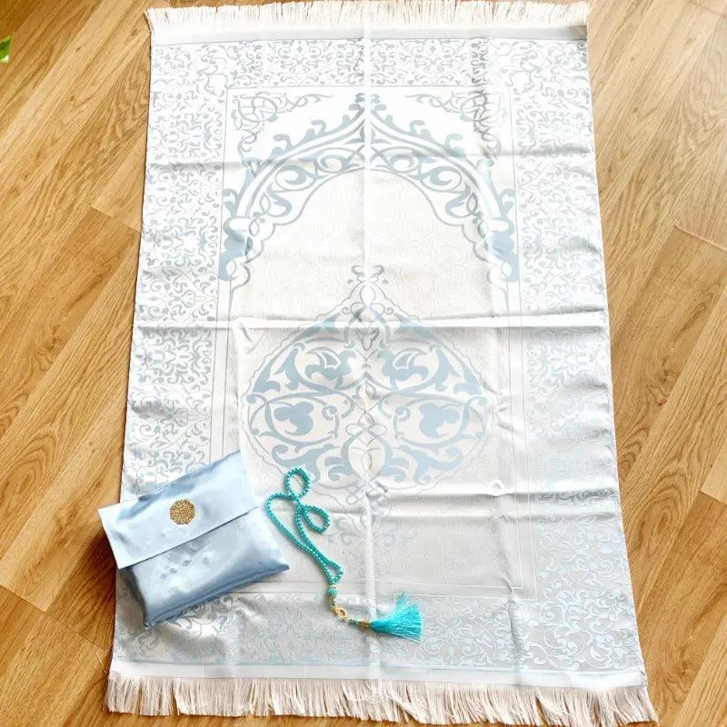 Luxury Prayer Mat and Tasbeeh Set (MR048) - Image 7