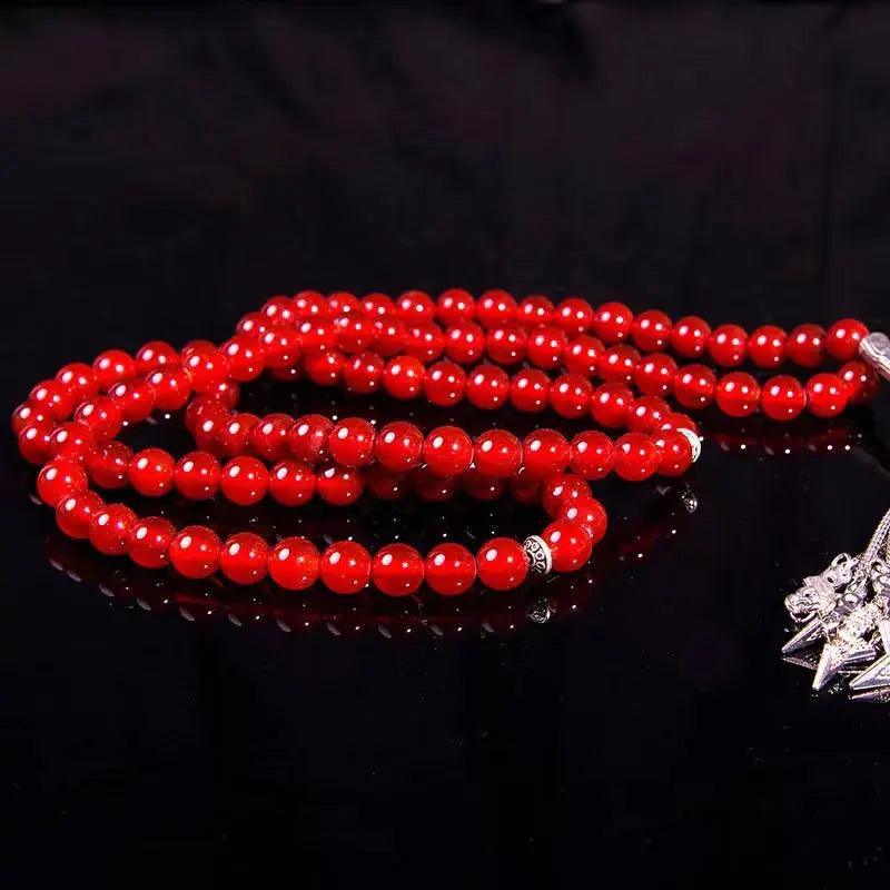 MR051 Agate Tasbeeh - Natural Crystal Prayer Beads for Tasbeeh - Image 14