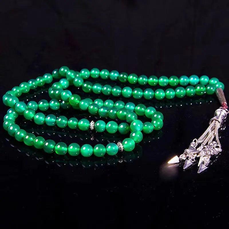 MR051 Agate Tasbeeh - Natural Crystal Prayer Beads for Tasbeeh - Image 16