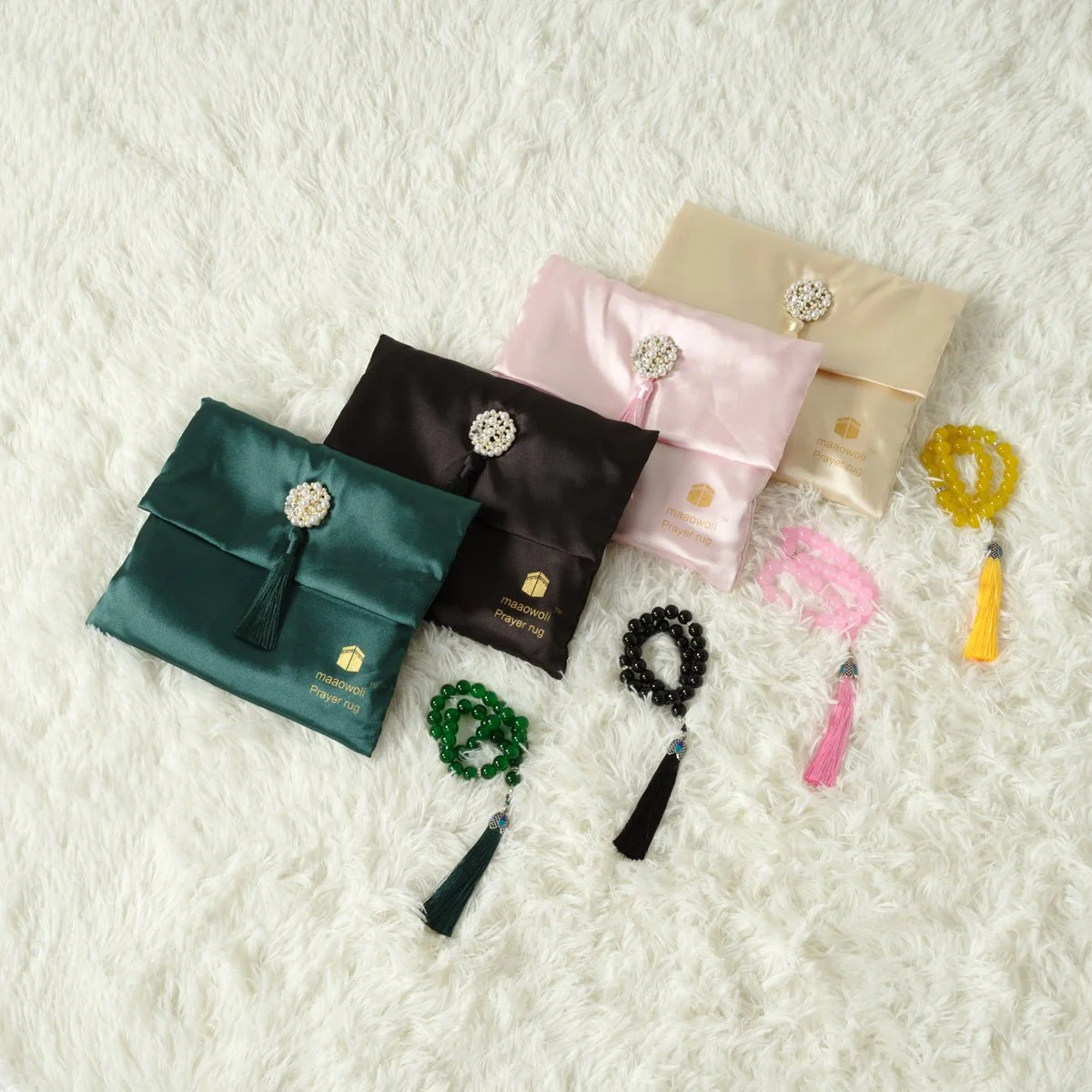 New Luxury Prayer Mat and Tasbeeh Set (MR056) - Image 2