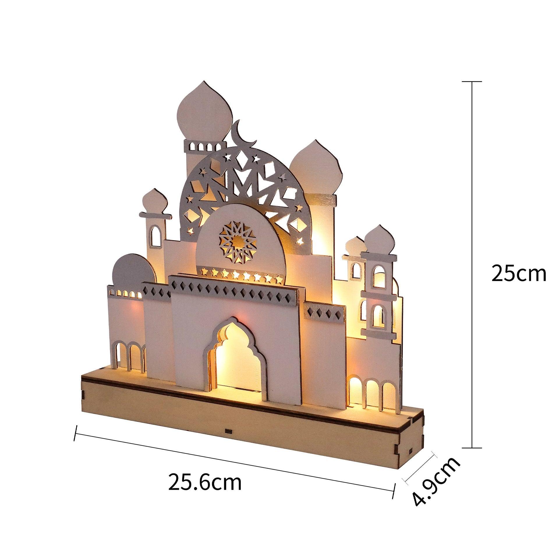 MR059 Wooden LED MASJID Shape Atmosphere Light - Image 4