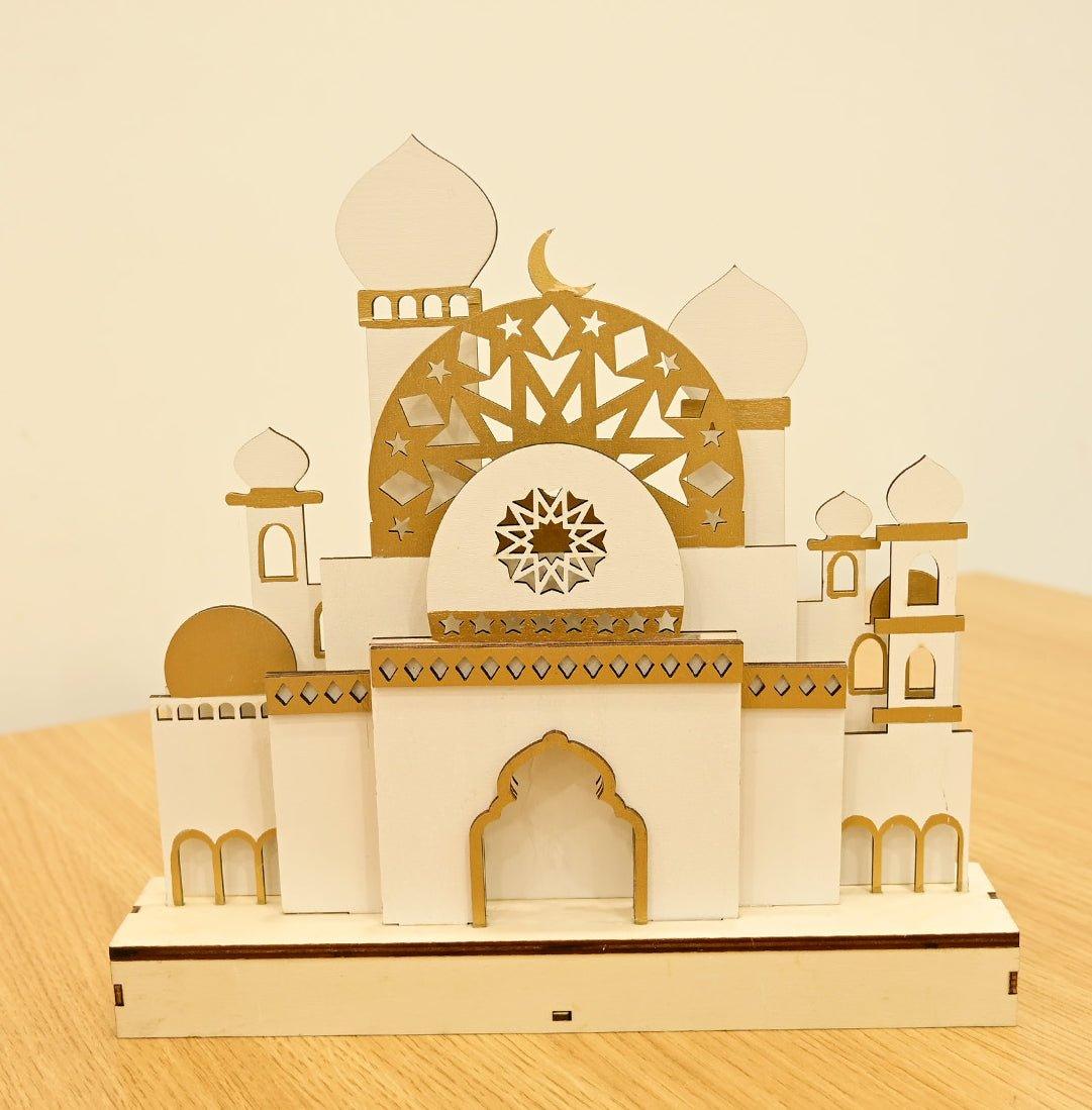 MR059 Wooden LED MASJID Shape Atmosphere Light - Image 8
