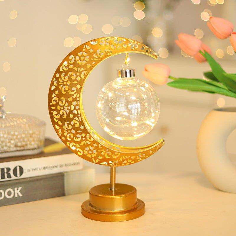 MR060 LED Wrought Iron Moon Lamp - Image 3