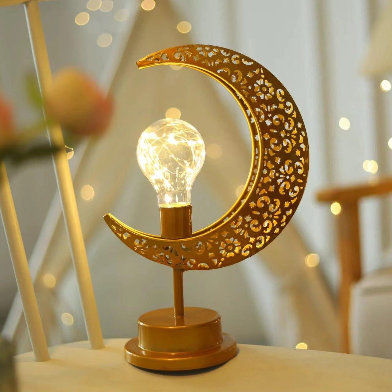 MR060 LED Wrought Iron Moon Lamp - Image 6