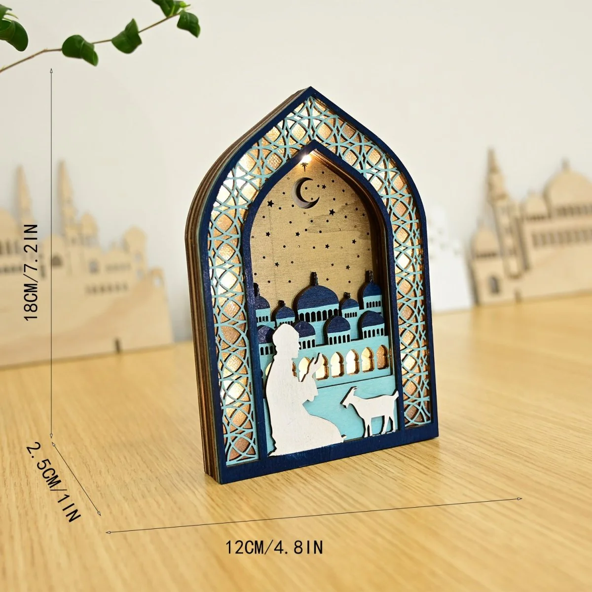 MR064 Wooden Luminous LED Creative Decorations - Image 10