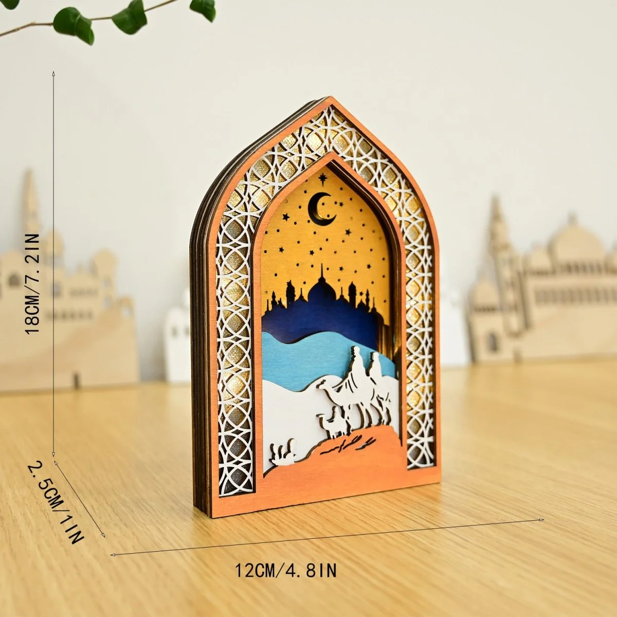 MR064 Wooden Luminous LED Creative Decorations - Image 12