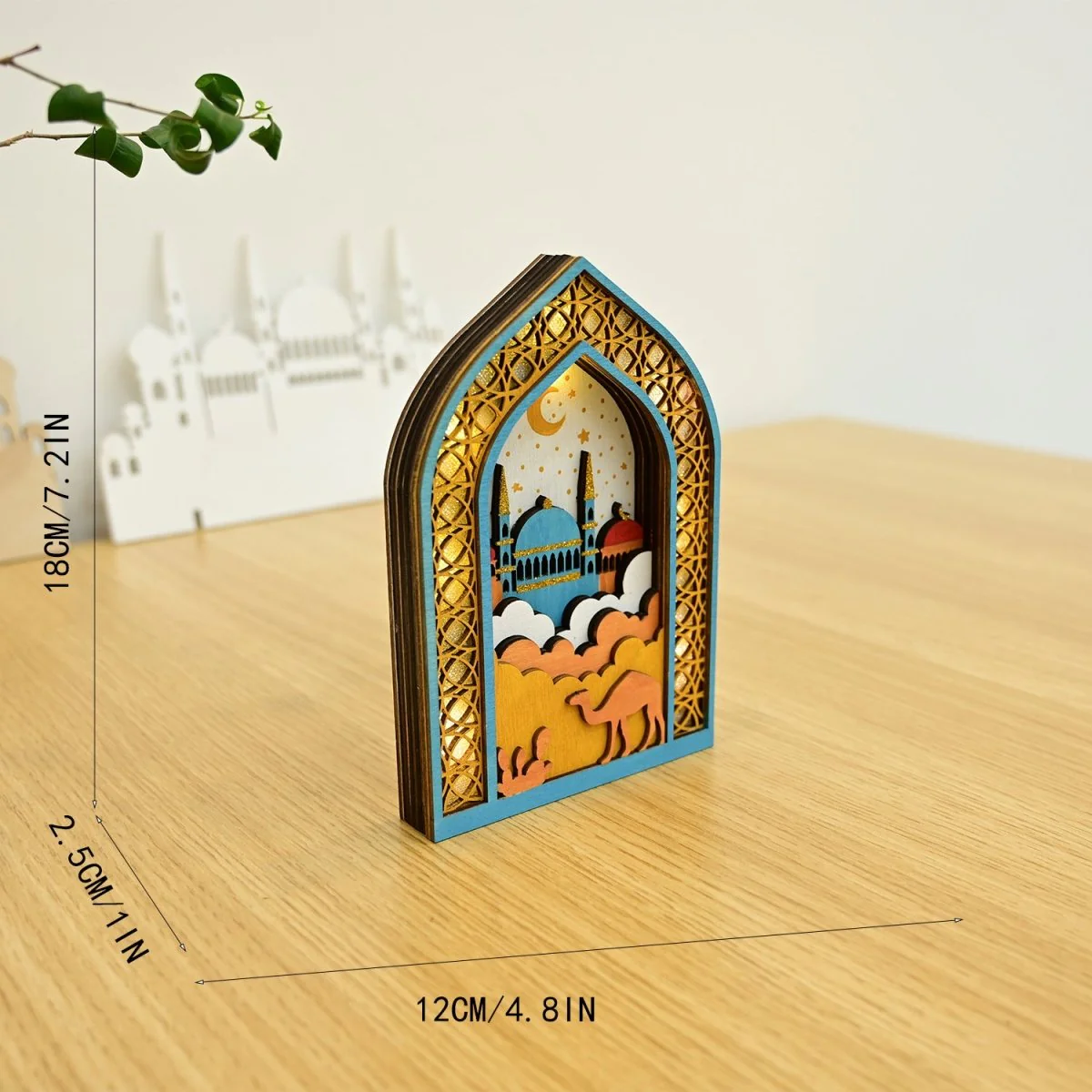 MR064 Wooden Luminous LED Creative Decorations - Image 8