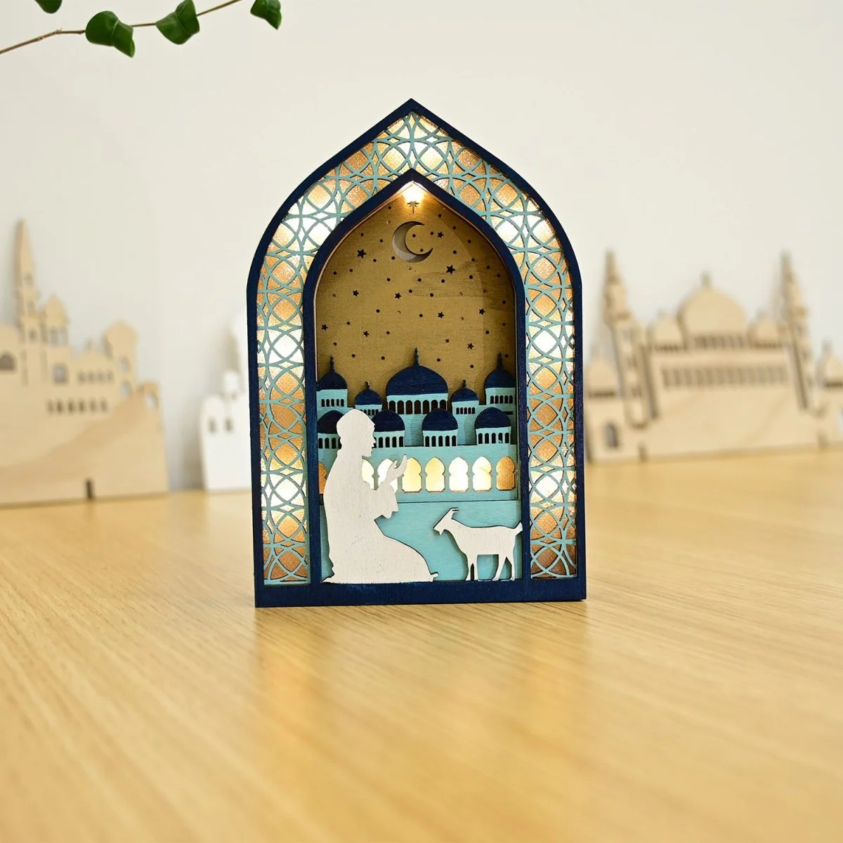 MR064 Wooden Luminous LED Creative Decorations - Image 9