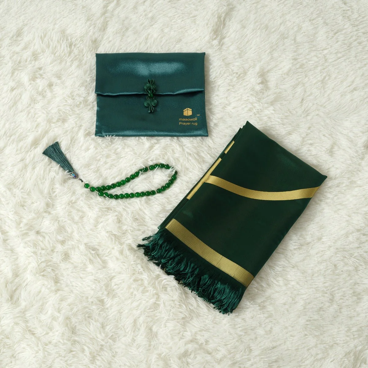 MR065 Eco-Friendly New Luxury Prayer Mat and Tasbeeh Set - Image 14