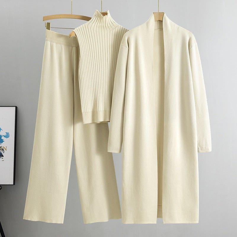 Sweater Set with Sleeveless Vest 3-Piece Set(MS032) - Image 5