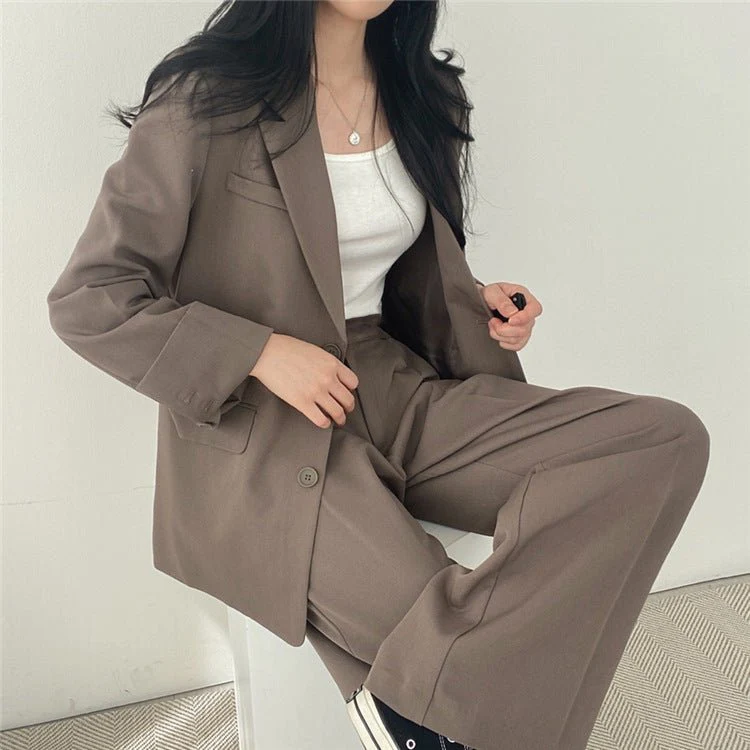 MS040 Temperament Slim Professional Two-Piece Suit - Image 3