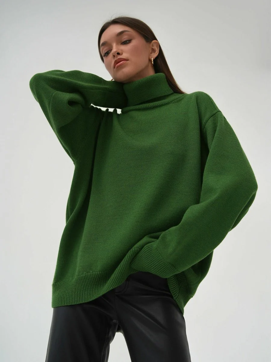 Classic Versatile Turtleneck Pullover Sweater (MS055) - Image 11