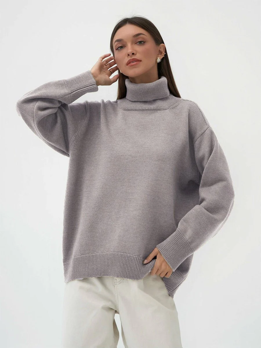 Classic Versatile Turtleneck Pullover Sweater (MS055) - Image 12