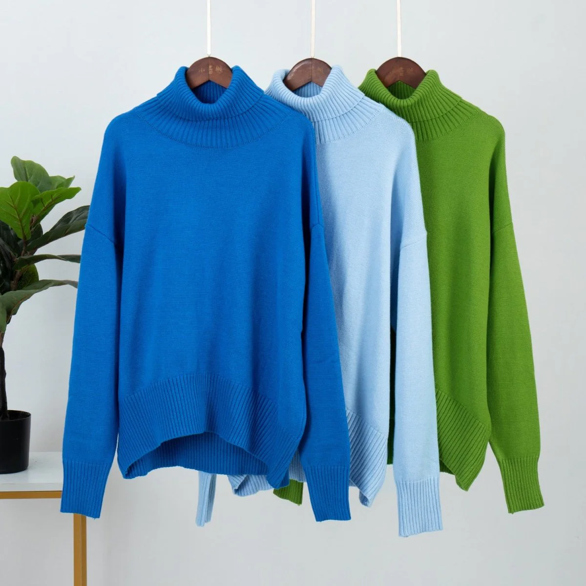 Classic Versatile Turtleneck Pullover Sweater (MS055) - Image 13