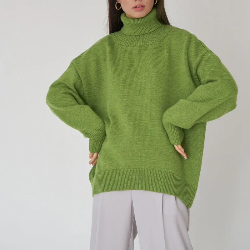 Classic Versatile Turtleneck Pullover Sweater (MS055) - Image 2