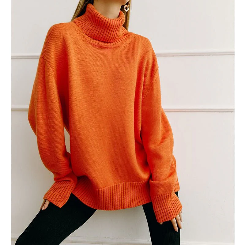 Classic Versatile Turtleneck Pullover Sweater (MS055) - Image 3