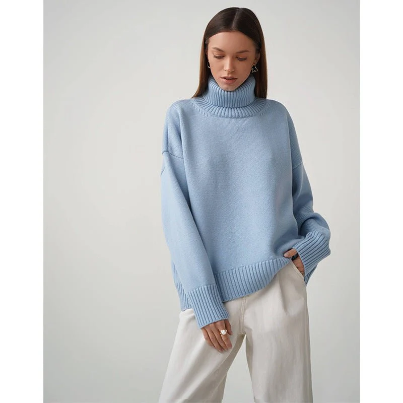 Classic Versatile Turtleneck Pullover Sweater (MS055) - Image 4