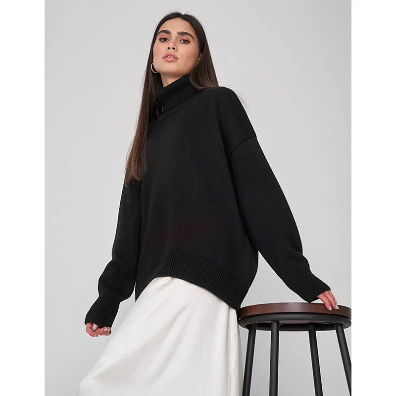 Classic Versatile Turtleneck Pullover Sweater (MS055) - Image 5
