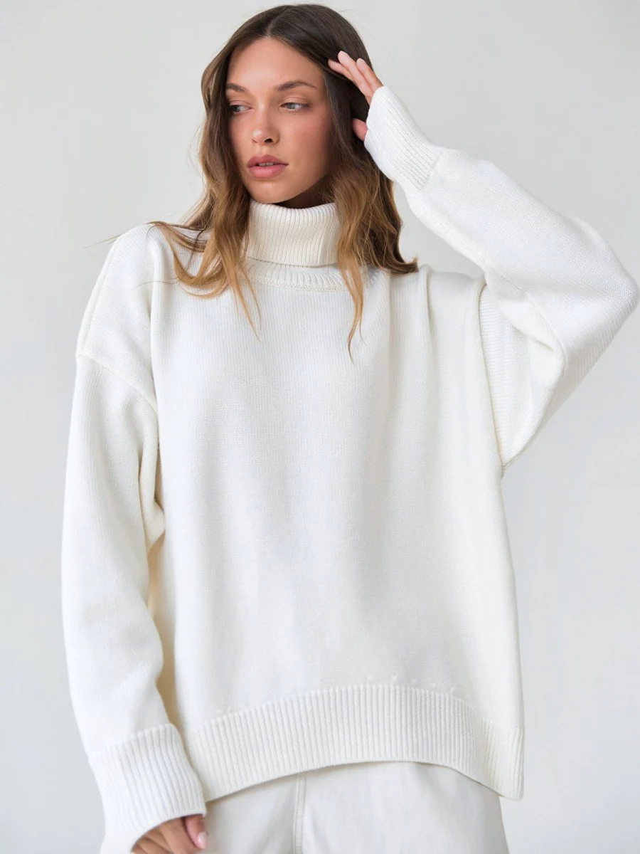 Classic Versatile Turtleneck Pullover Sweater (MS055) - Image 7