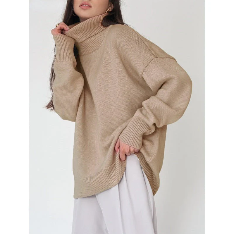 Classic Versatile Turtleneck Pullover Sweater (MS055) - Image 8
