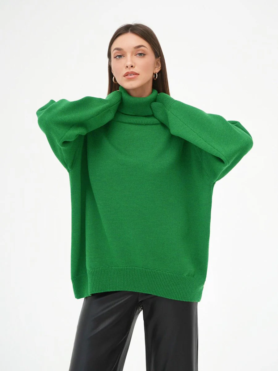 Classic Versatile Turtleneck Pullover Sweater (MS055) - Image 9