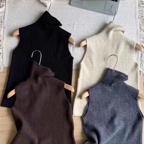 MS058 Sweater Set with Turtleneck Vest 3-Piece Set - Image 5