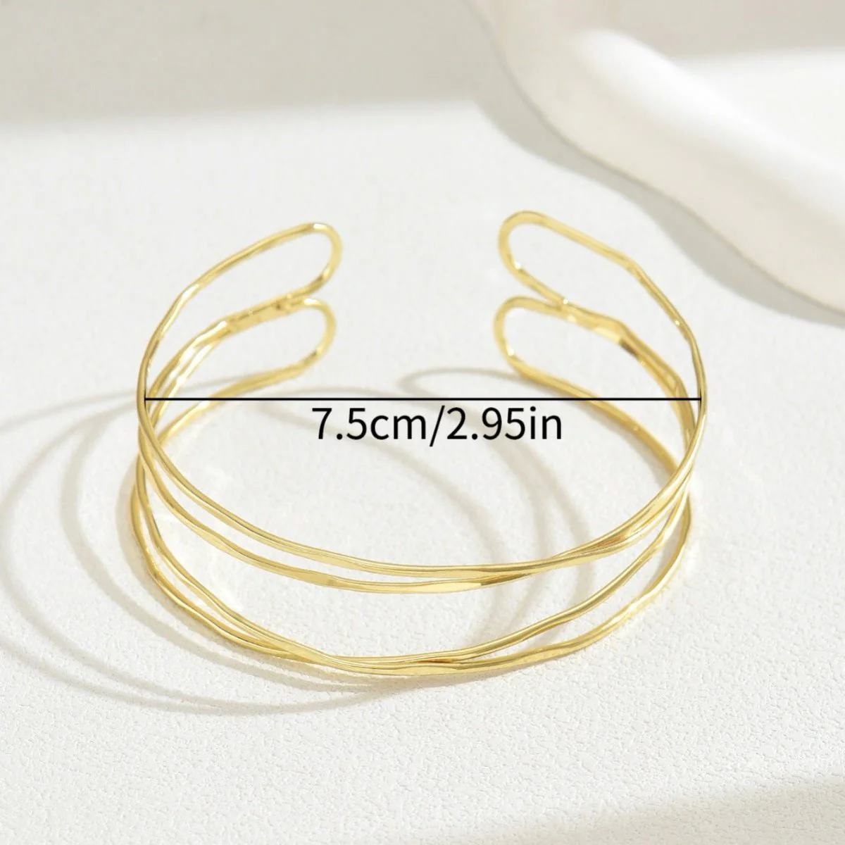 Multi-Layer Geometric Arm Cuff Bracelet (MAC410) - Image 4