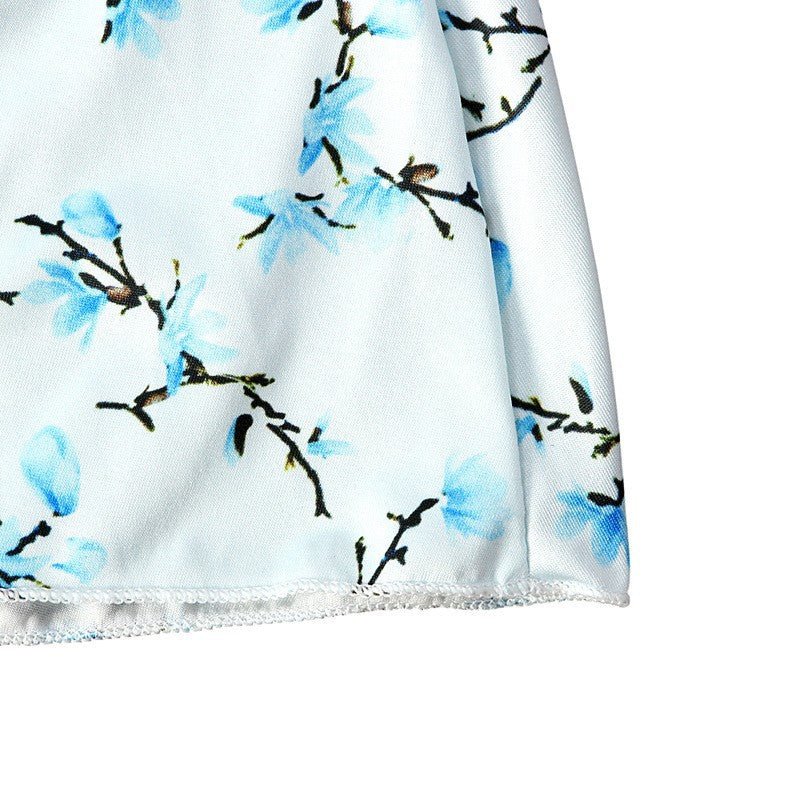 Muslimah Girls Blue Floral Dress & Khimar Set (MKG027) - Image 10