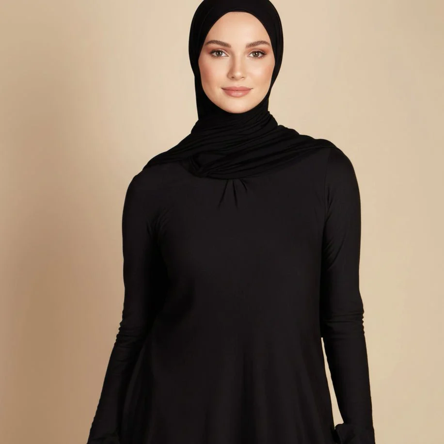 Natural Stretch Premium Lenzing™ Modal A-Line Dress (MA357) - Image 3