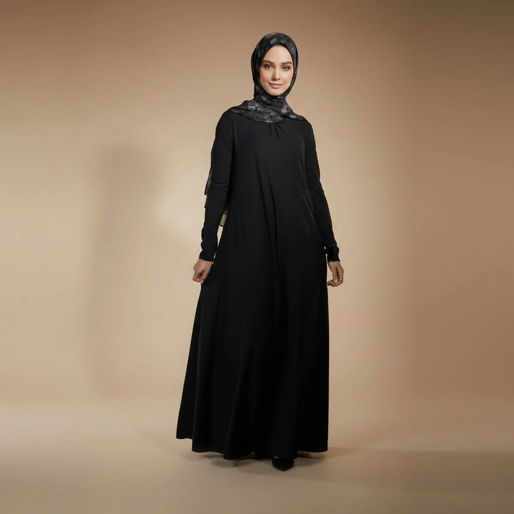 Natural Stretch Premium Lenzing™ Modal A-Line Dress (MA357) - Image 4