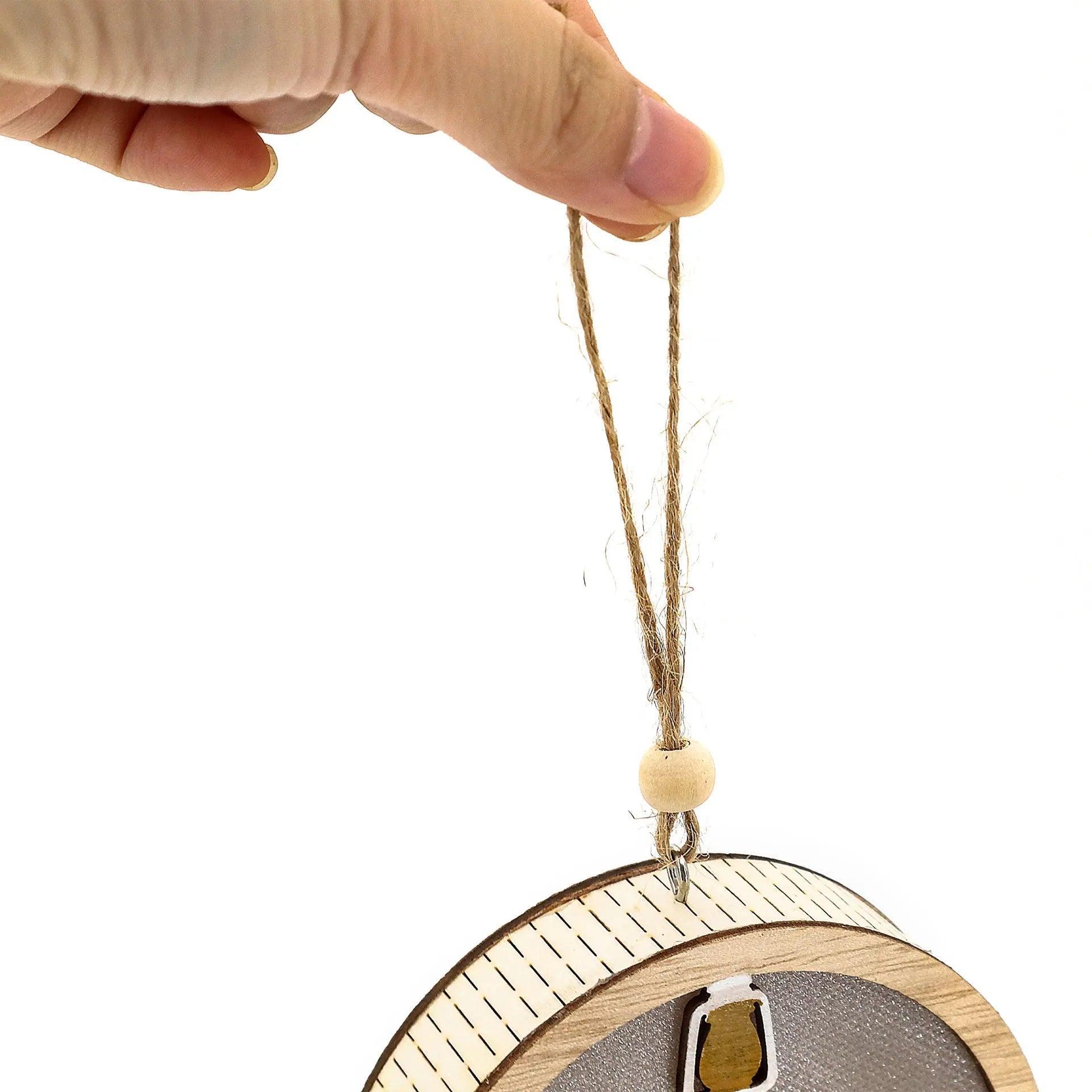 MR036 Eid Mubarak Wooden LED Luminous Pendant - Image 5