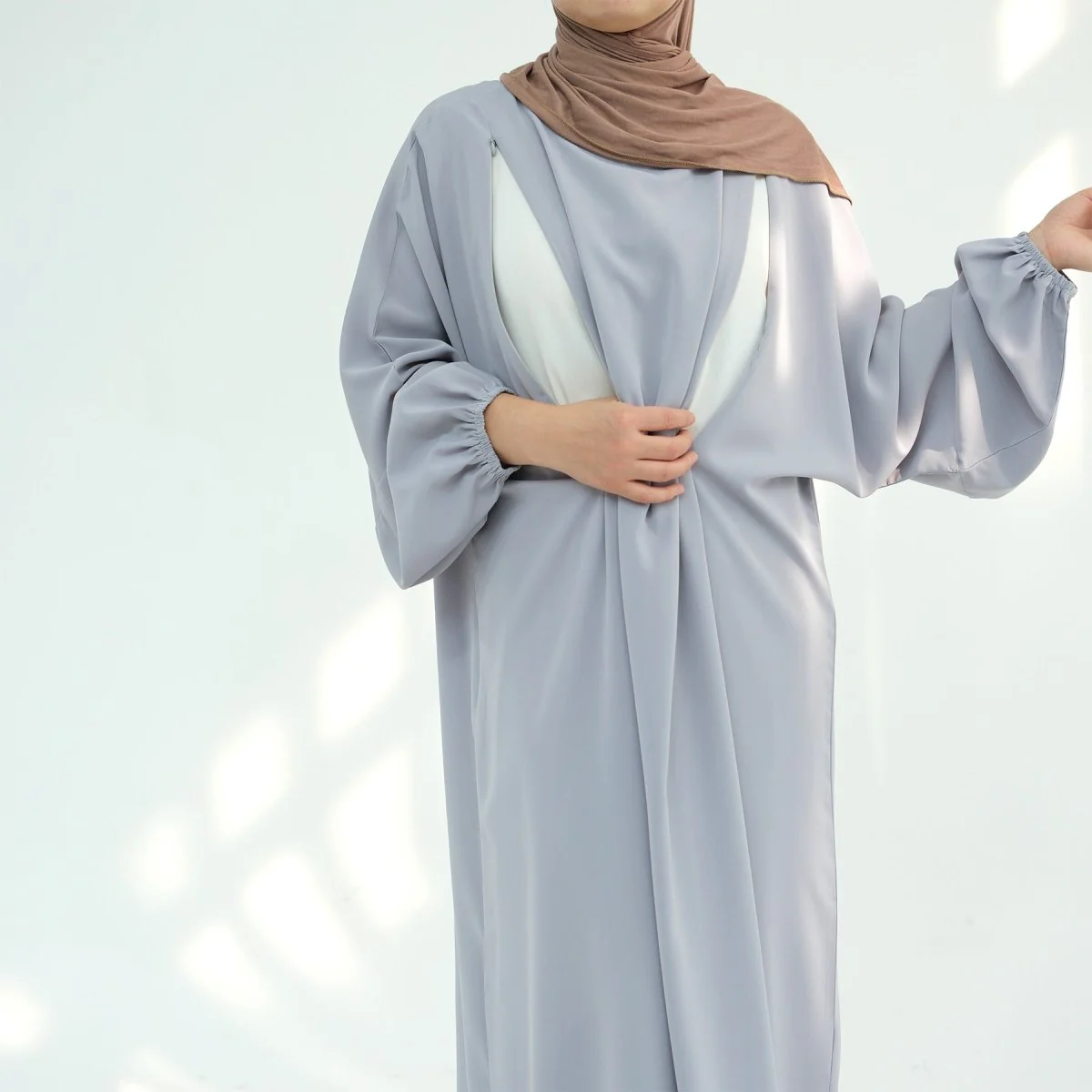 Nida Fabric Nursing Abaya(MA387) - Image 2