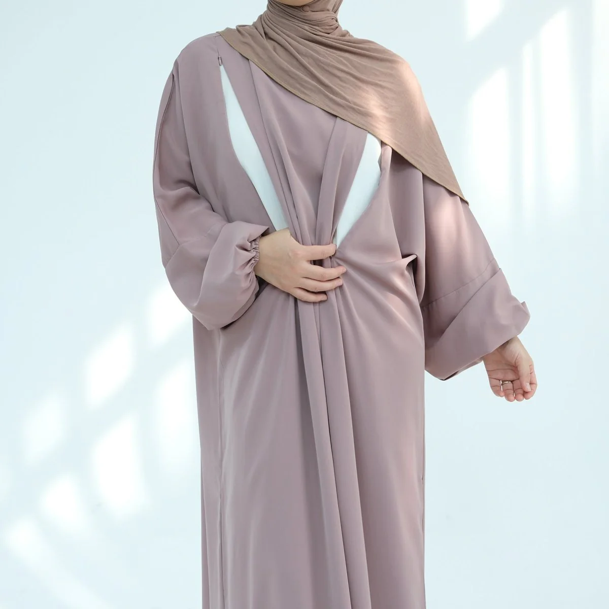 Nida Fabric Nursing Abaya(MA387) - Image 4