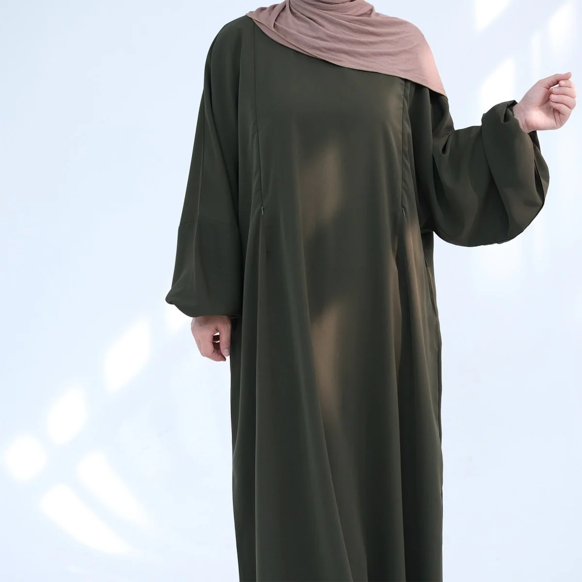 Nida Fabric Nursing Abaya(MA387) - Image 9