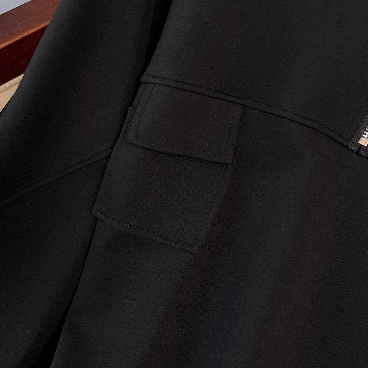 Oversized Half-Zip Hoodie Dress | Plus Size Midi Sweatshirt Dress(MS196) - Image 10