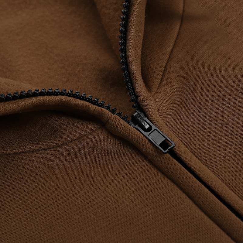 Oversized Hooded Zip-Up Maxi Dress | Fleece Robe Abaya (MS163) - Image 11