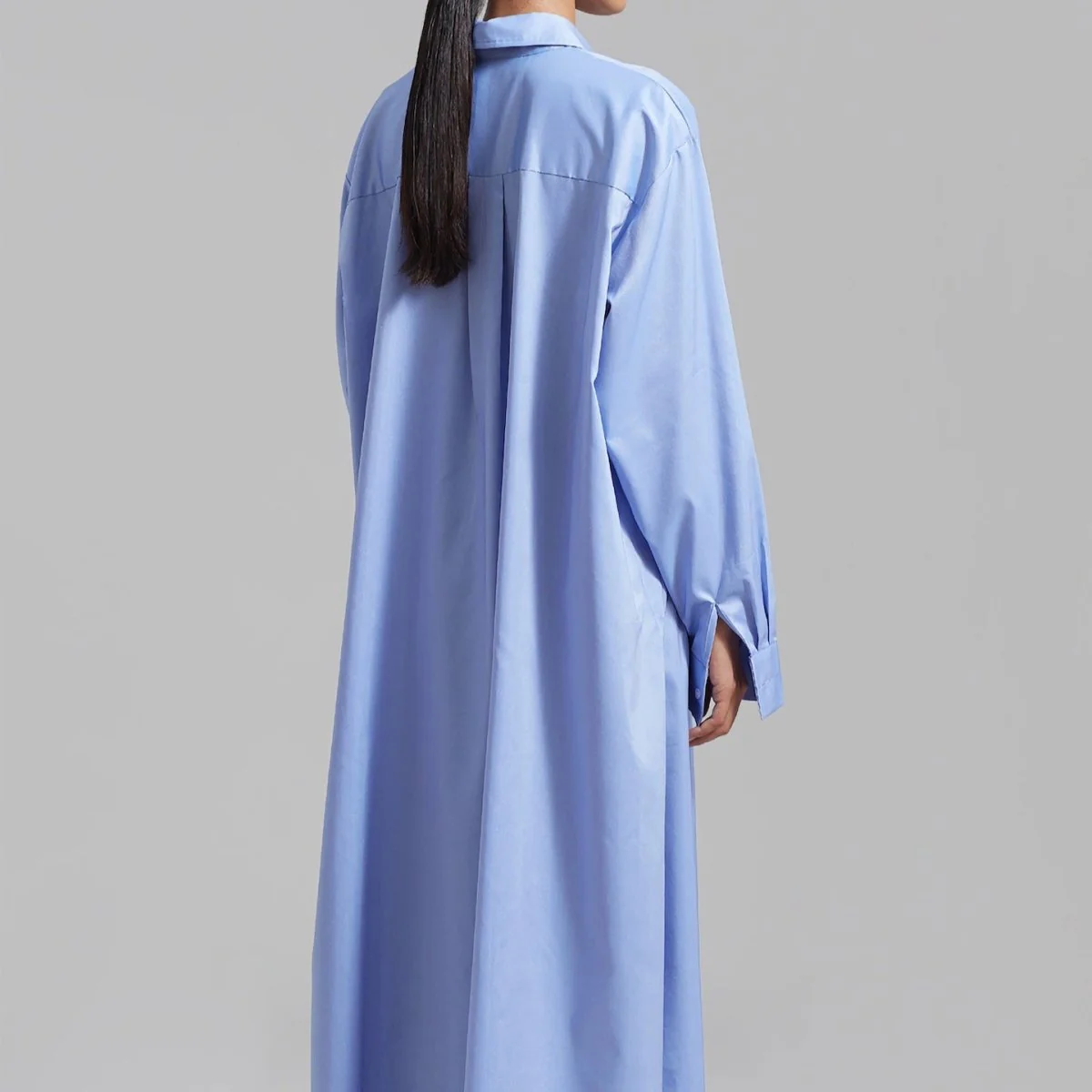 Oversized Shirt Dress with Side Slits(MS332) - Image 19