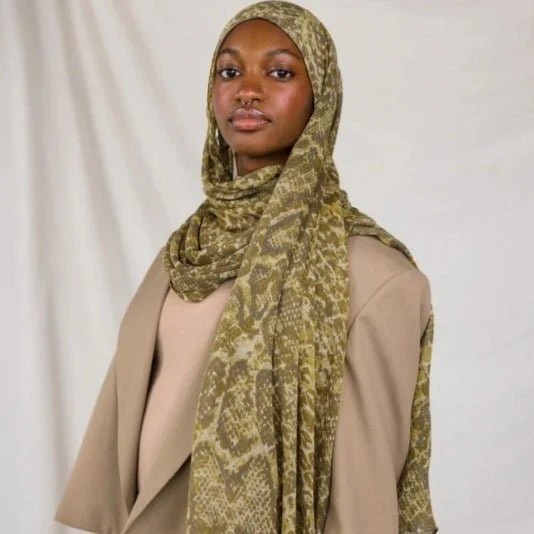 Painted Watercolor Modal Hijab in Bohemian Style (MH141) - Image 3