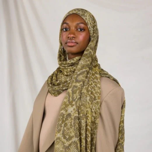 Painted Watercolor Modal Hijab in Bohemian Style (MH141) - Image 7