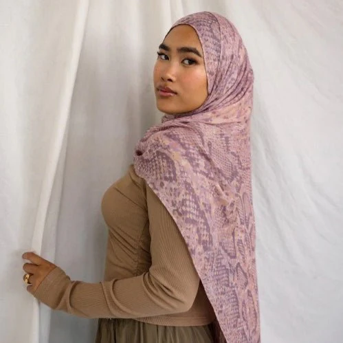 Painted Watercolor Modal Hijab in Bohemian Style (MH141) - Image 8