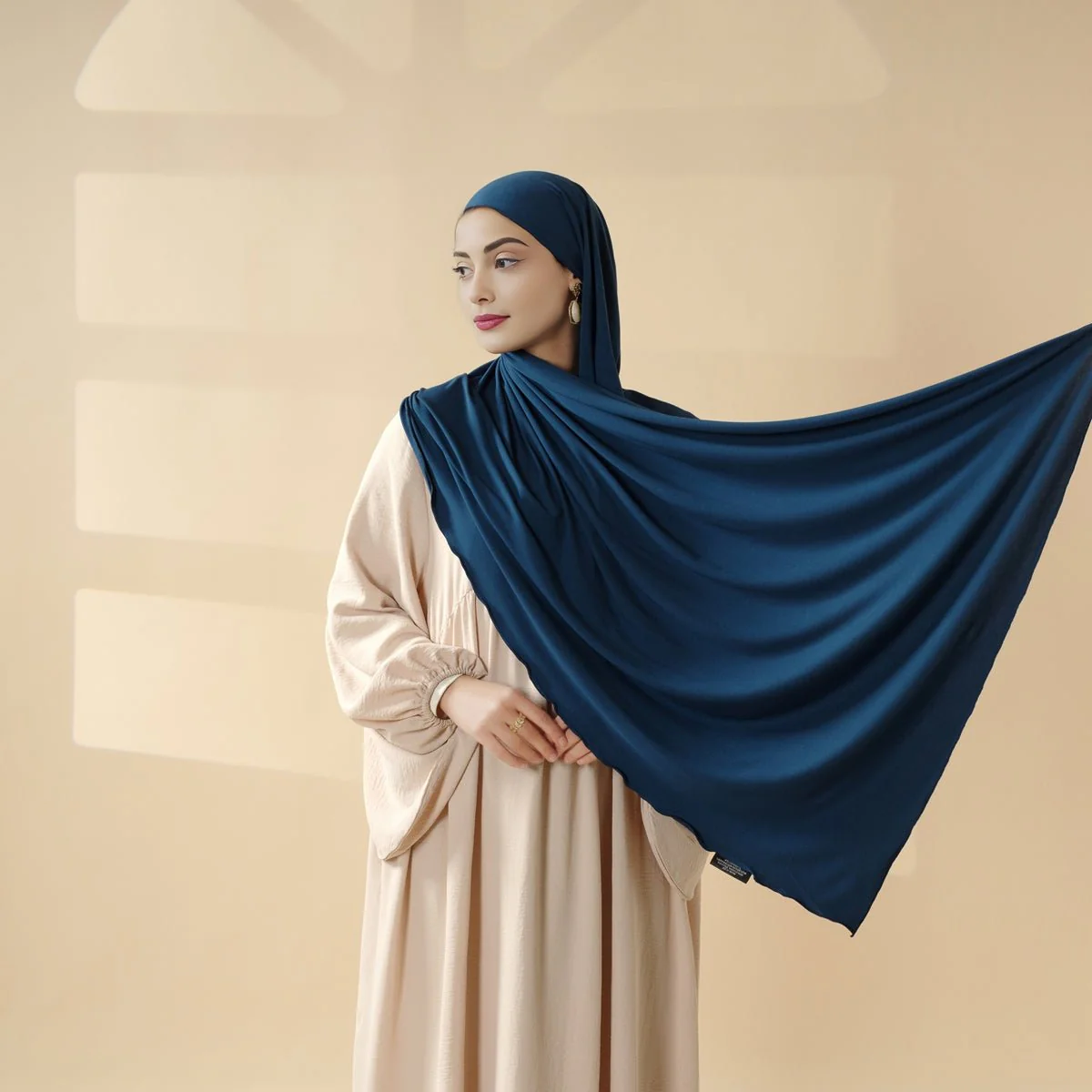 Perfect Hijab for Eid: Premium Modal Jersey Long Scarf – Soft, Breathable & Elegant in 8 Colors Shawl (MH105) - Image 3