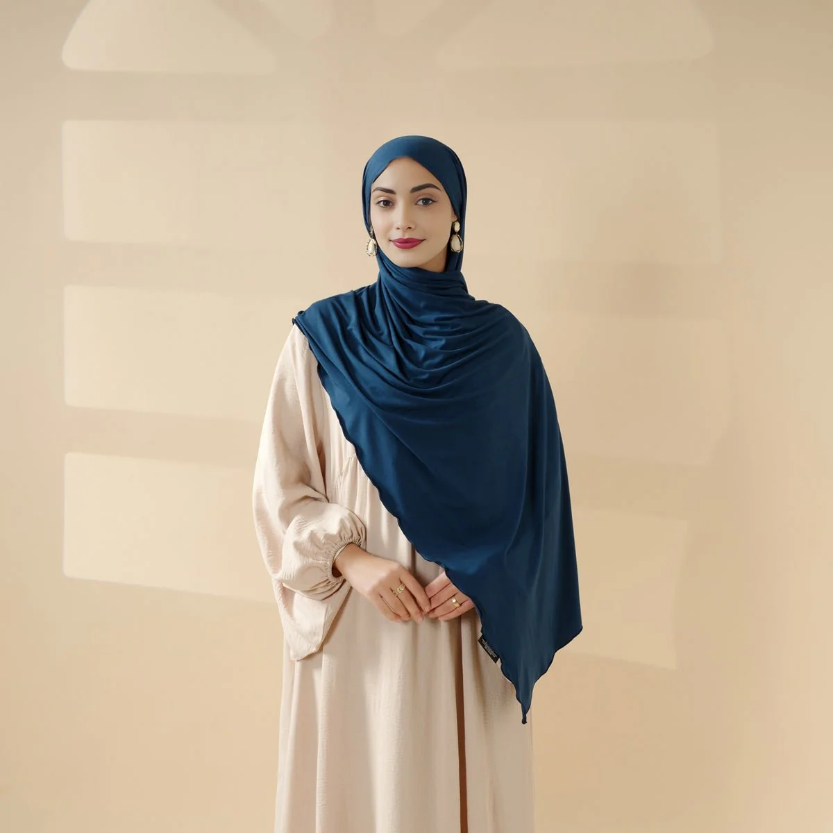 Perfect Hijab for Eid: Premium Modal Jersey Long Scarf – Soft, Breathable & Elegant in 8 Colors Shawl (MH105) - Image 4