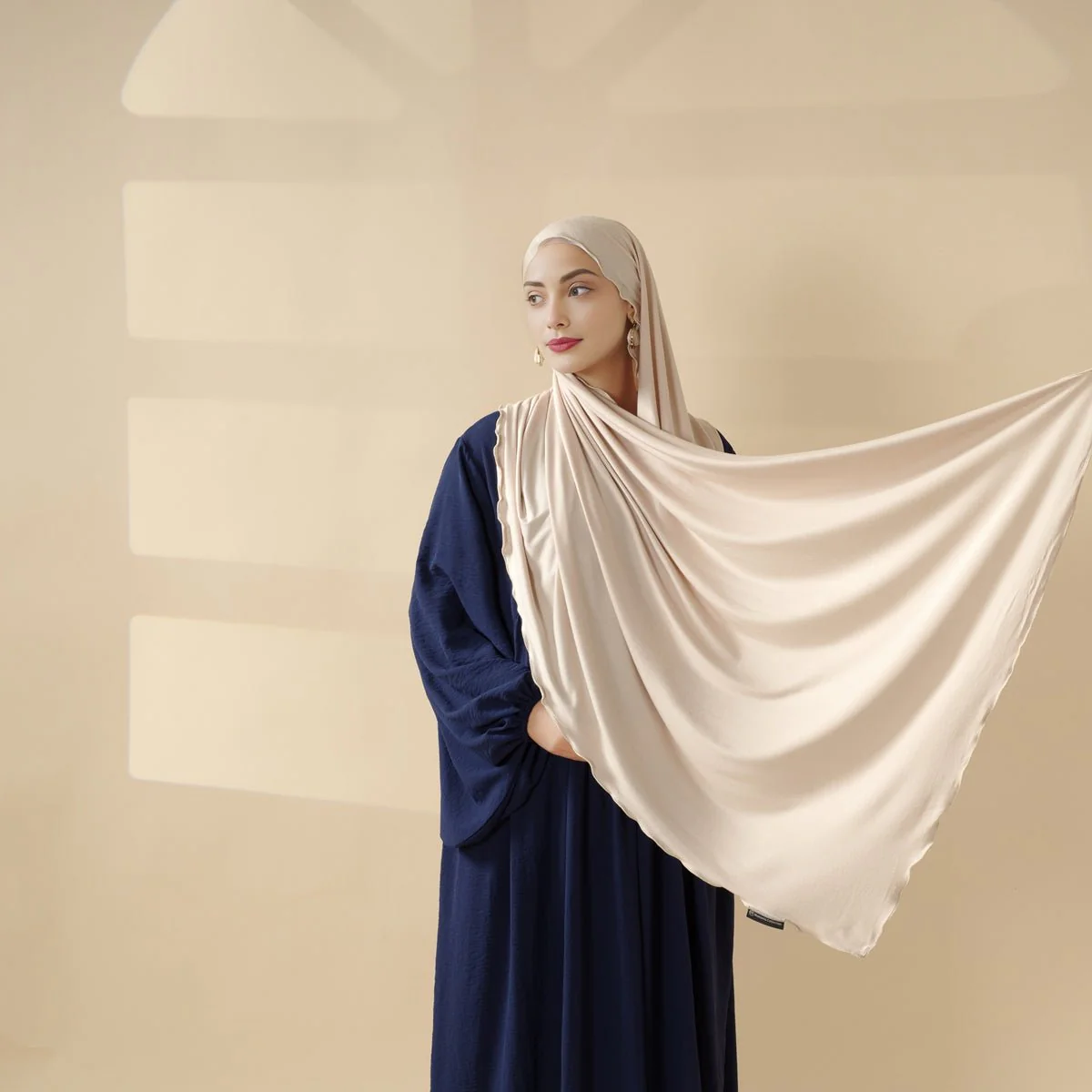 Perfect Hijab for Eid: Premium Modal Jersey Long Scarf – Soft, Breathable & Elegant in 8 Colors Shawl (MH105) - Image 5