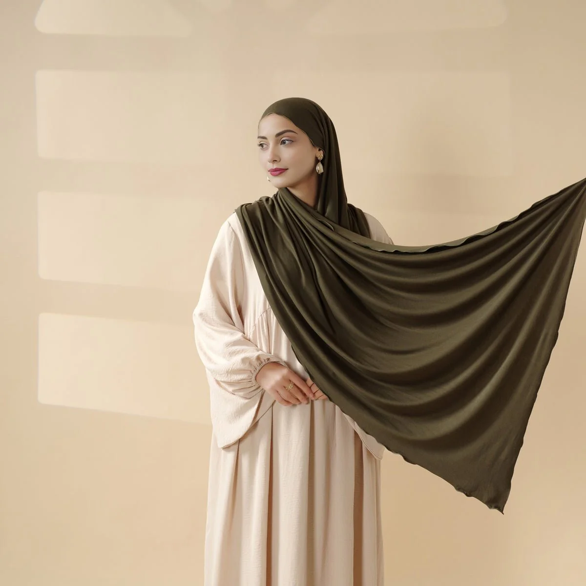 Perfect Hijab for Eid: Premium Modal Jersey Long Scarf – Soft, Breathable & Elegant in 8 Colors Shawl (MH105) - Image 7