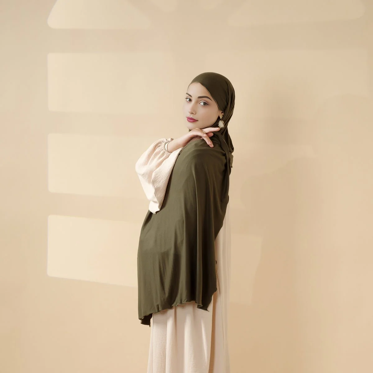 Perfect Hijab for Eid: Premium Modal Jersey Long Scarf – Soft, Breathable & Elegant in 8 Colors Shawl (MH105) - Image 8